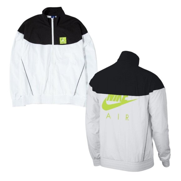 Nike Air Jordan Men's Zip Up Jacket Size XL Windbreaker Neon Jumpman Logo NWT - Picture 1 of 10